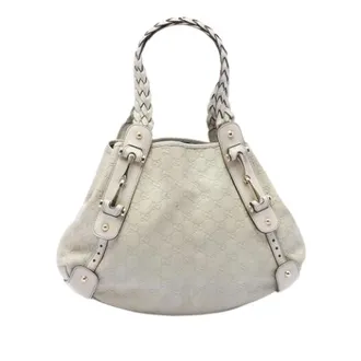 Gucci Pre-owned Pelham Schoudertas - Dames - Pre-owned - Wit - Maat: ONE Size Leer