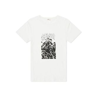 Celine White Cotton Mens T-Shirt