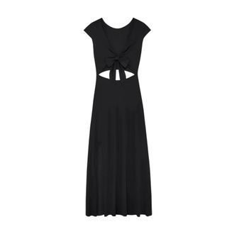 Pain De Sucre Kolil Jurk - Dames - Maxi kleedjes - Zwart - S - Kleedjes