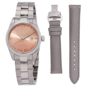 Tissot T-My Lady Automatic Diamond Pink Dial Watch T1320071133600