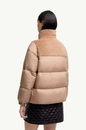 Moncler Quilted Down Down Jacket - Beige