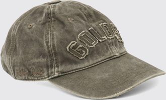 Golden Goose Cappello da baseball in cotone usurato con logo ricamato