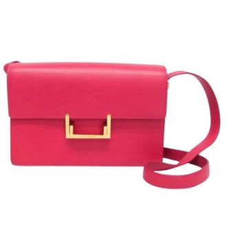 Saint Laurent Pre-owned Vintage schoudertas - Dames - Pre-owned - Roze - Maat: ONE Size Leer