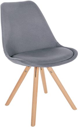 Clp Silla De Sal&oacute;n Sofia Tapizada En Tela Gris Claro Natural (redondo)