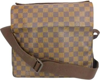 Louis Vuitton Pre-owned Cross Body Bags, male, Brown, Size: ONE SIZE Pre-owned Naviglio Damier Ebene Shoulder Bag