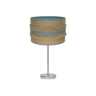 Fabrilamp Sobremesa Grande Natalia 1xe27 Niquel/saco-turquesa 62x30x30 Cm