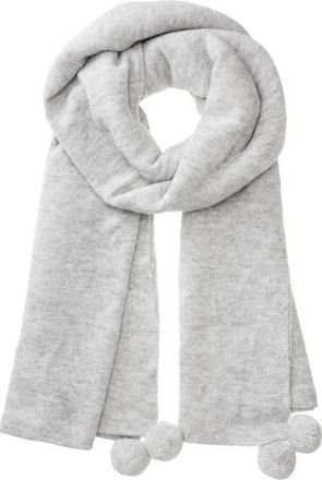 Lele Sadoughi After Party Pompom Baby Alpaca Blend Scarf in Heather at Nordstrom