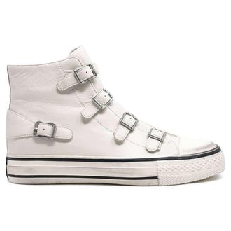 Ash Virgin 132212 Leather Womens High Top Trainers - Gardenia - Size:UK 6