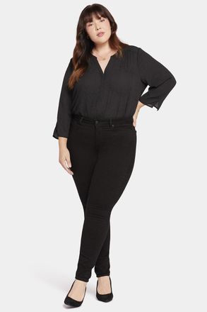 NYDJ Ami Skinny Jeans Zwart Premium Denim (Plus)