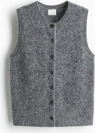 H&M Gilet aus Alpakamix - Grau
