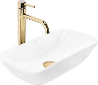 Rea Rea - Lavabo Sobre Encimera Maria Rectangle White