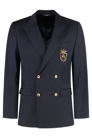 Dolce & Gabbana Double-Breasted Virgin Wool Jacket