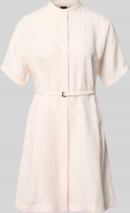 HUGO BOSS Tailliertes Freizeitkleid aus Lyocell-Leinen-Mix Modell DALINIA in Rose, Gr&ouml;&szlig;e 32