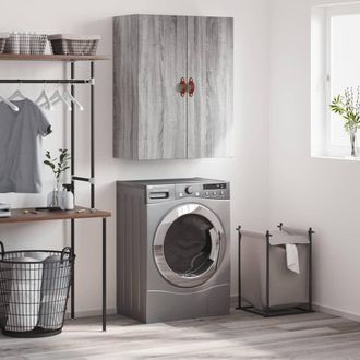 vidaXL Armario De Pared Gris Sonoma 69,5x34x90 Cm Vidaxl