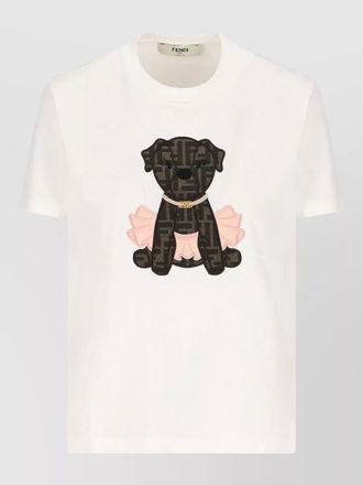 Fendi cotton printed t-shirt