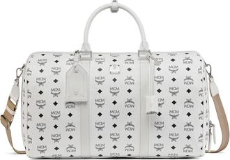 MCM Ottomar Weekender - Heren - Weekendtassen - Wit - ONE Size - Katoen - Tassen