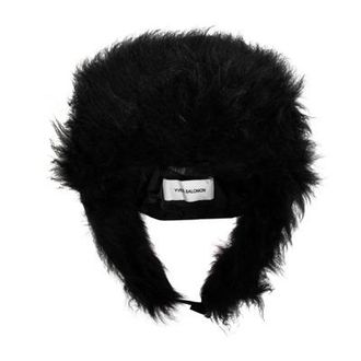 Yves Salomon Hoed met bontafwerking Yves Salomon, Black, Dames