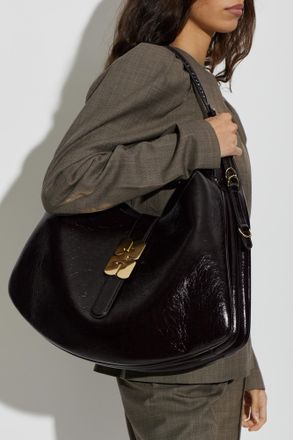 Ganni Eco Leather Hobo Bag, Womens, Brown