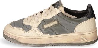 Autry Medalist Low Super Vintage - Heren - Sneakers - Grijs - 46 EU - Leer - Schoenen