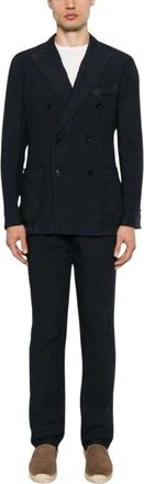 Boglioli Hombre, Trajes, Azul, Talla: M