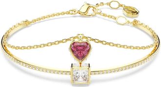 Swarovski Damesarmband Rood Zirkonia Goudlegering Laag Chroma 5683835 - Dames - Armbanden - Geel - ONE Size - Accessoires