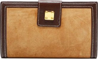 Loewe 1990s Anagram stitched wallet - Neutrals