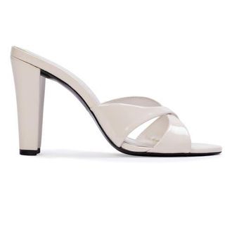 Black Suede Studio Aika 95 Mule in Coconut Patent Leather at Nordstrom, Size 38.5
