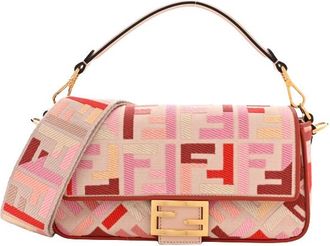 Fendi Pink Monogram Baguette Bag