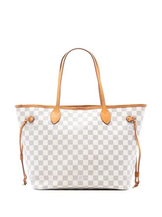 Louis Vuitton 2013 Damier Azur Neverfull MM tote bag - unisex - Fabric/Leather - One Size - White