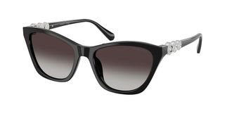 Swarovski SK6068U 10388G Womens Sunglasses Black Size 54