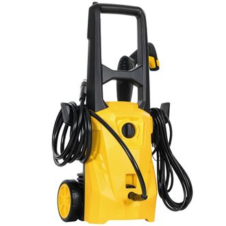 OUTSUNNY Hidrolimpiadora De Alta Presi&oacute;n 1600w, 120 Bar, Caudal 390 L/h, Con Bomba De Aluminio, Parada Autom&aacute;tica, Manguera 3 M, Boquilla Ajustable
