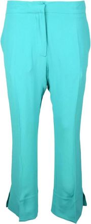 Semicouture Broek - Dames - Wijde Broeken - Groen - M - Broeken