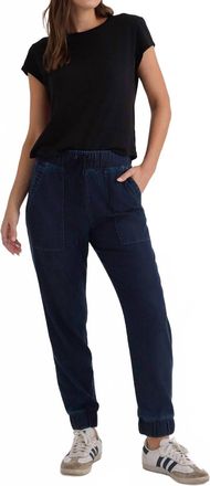 Bella Dahl Pocket Jogger Denim In Midnight Rinse Wash