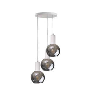 Netlighting Supra Cluster Pendant Ceiling Light White 30cm 3x E27