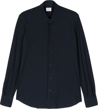 Mazzarelli Tonal Stitching Cotton Shirt