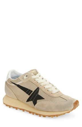 Golden Goose Marathon Running Sneaker in Beige/Black at Nordstrom, Size 10Us
