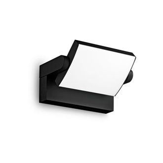 Ideal Lux L&aacute;mpara de pared Swipe, negra - L 212 x H 100 x D 120-165 mm