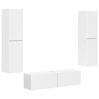 vidaXL Conjunto De Mueble De Tv 6 Pcs Madera De Ingenier&iacute;a Vidaxl