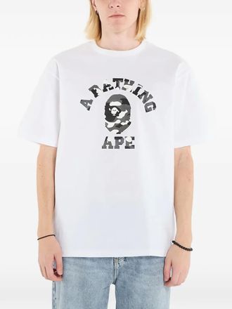 A Bathing Ape City Camo College short-sleeve T-shirt - Bianco