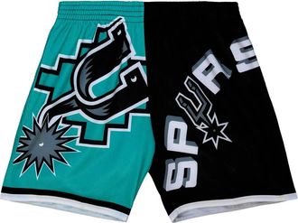 Mitchell & Ness Shorts San Antonio Spurs Big Face 5.0 - Nero