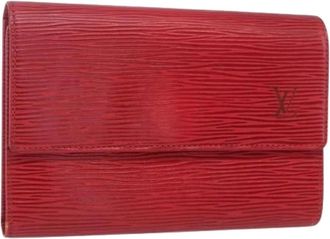 Louis Vuitton Pre-owned Wallets, female, Red, Size: ONE SIZE Pre-owned Vintage Leather Wallet