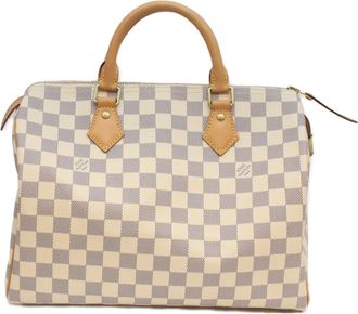 Louis Vuitton Damier Azur Brown White Damier Azur Boston Bag (Pre-Owned)