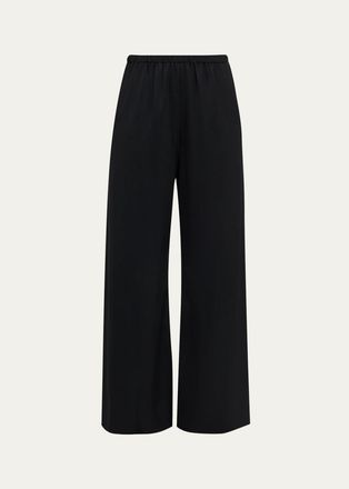 SIMKHAI Roni Satin Wide-Leg Pants
