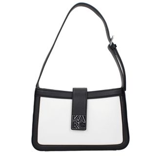 Karl Lagerfeld White Leather Shoulder Womens Bag