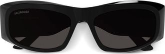 Balenciaga Black Signature Square Sunglasses - Womens - Acetate