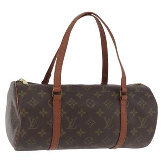 Louis Vuitton Papillon Handbag Monogram Canvas Brown Canvas Handbag (Pre-Owned)
