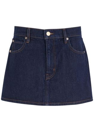 Frame Denim Denim Mini Skirt - Dark Blue - 27 (W27 / UK8-10 / S)
