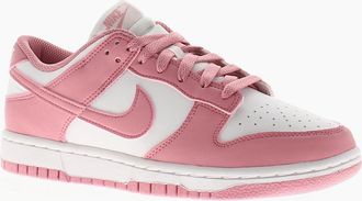 Nike Womens Nike Womens Trainers Dunk Low Next Nature Lace Up white elemental pink UK Size - Size: 3.5