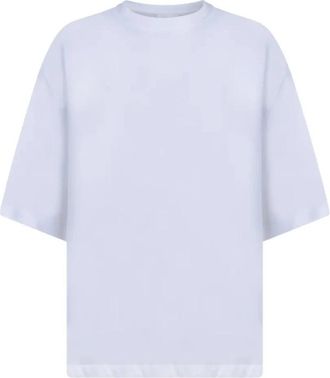 Dondup Girocollo Regular in Jersey 70/2 - Dames - T-shirts - Wit - S - Katoen - Tops