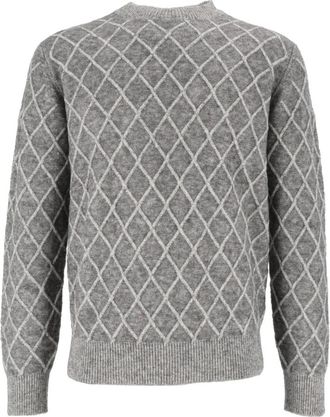 Ballantyne Girocollo Pullover - Heren - Ronde hals truien - Grijs - M - Truien & Vesten